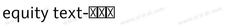 equity text字体转换